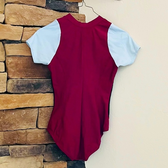 Zip One Piece Bathing Suite - Picture 3 of 5